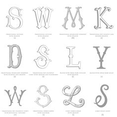 some type of letters that are in different styles