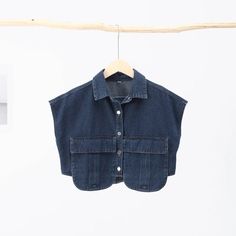 41921805484237|41921805517005|41921805549773 Washed Blue Button-up Denim Vest For Summer, Collared Medium Wash Denim Jacket For Summer, Summer Washed Blue Denim Jacket With Buttons, Short Sleeve Denim Vest With Pockets, Denim Vest With Pockets And Short Sleeves, Casual Washed Blue Summer Denim Jacket, Summer Collared Denim Jacket With Pockets, Summer Casual Washed Blue Denim Jacket, Casual Washed Blue Denim Jacket For Summer