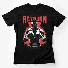 Rayburn Retro Boxing T-Shirt, Vintage Boxer Graphic Tee, Classic Fight Sports Fan Shirt, Gift for Boxing Lovers Female T-Shirt Custom graphic T-Shirt.Customize your color Vintage Boxer, Boxers Design, Black And White Football, Lakers T Shirt, Boxing Shirts, Retro Sports, Black And White Shirt, Football Tees, Casual Athletic