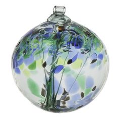 The Encouragement Tree of Enchantment Ball by Kitras Art Glass is a great sentiment to send to any loved one that could use some encouragement during a difficult time. Art Glass Ornaments, Hand Blown Glass Art, Glass Floats, Glass Tree, Glass Balls, Blown Glass Art, Ball Ornaments, Glass Ball, Recycled Glass