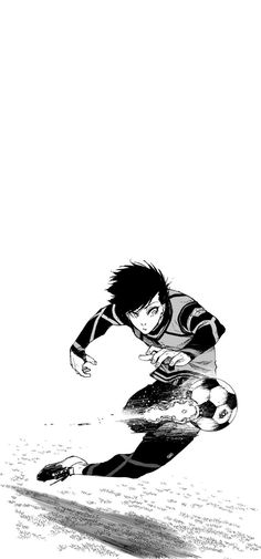 a black and white drawing of a soccer player