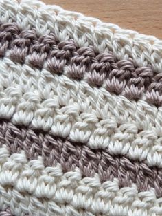 a close up view of a crocheted dishcloth