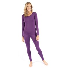 Matching with others for those special family occasions is seamless in the Women’s Two Piece Thermal Pajamas, all while wearers receive the utmost comfort. The numerous cozy qualities such as the polyester and spandex blend help provide an overall warm feeling, perfect for either sleeping or lounging around the house. Outfits consist of a long-sleeved shirt and breathable bottoms, with sizes ranging from X-Small to X-Large. There are also numerous designs to choose from such as dark purple and m Fitted Winter Sleepwear For Relaxation, Fitted Sleepwear For Winter Relaxation, Fitted Sleepwear For Winter, Fitted Sleepwear For Winter Loungewear, Fitted Solid Color Sleepwear For Lounging, Fitted Solid Sleepwear For Lounging, Solid Color Seamless Sleepwear For Relaxation, Seamless Solid Color Sleepwear For Relaxation, Seamless Stretch Sets For Loungewear