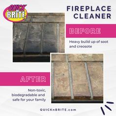 before and after cleaning fireplace brick Cleaning Fireplace, Fireplace Cleaner, Fireplace Cleaning, Best Fireplace, Fireplace Brick, Brick Fireplaces, How To Clean Brick, Tile Making, Clean Fireplace