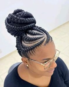 30 PHOTOS: Beautiful hair styling near me 2024 » YKM Media Boho Braids Bun, Goddess Braids Hairstyles Updo, Braids Lines Hairstyles, Lines Hairstyles, 2024 Braids, Big Twist Braids Hairstyles, Black Braided Updo, Black Women Updo Hairstyles, Cornrow Updo Hairstyles