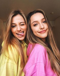 two young women standing next to each other