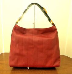 Fendi Pequin Paris Small BAG Leather Hobo Handbag NWT #Fendi #ShoulderBag Leather Hobo Handbags, Hobo Handbag, Hobo Handbags, Leather Hobo, Small Bag