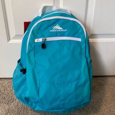 Nwt High Sierra Backpack Turquoise Blue *Large Frontload Main Compartment. *Organizer Compartment With Multiple Pockets. *Front Zippered Media Pocket With Headphone Port. *Mesh Beverage Pocket. *S-Shaped Padded Shoulder Straps With Media Pocket. *Padded Back Panel. *Heavy Duty Webbing Grab Handle. Blue Softback Bags For Outdoor Use, Blue Softback Bag For Outdoor, Blue Softback Bags For Outdoor, Blue Outdoor Softback Bags, Blue Backpack For Outdoor Activities, Blue Softback Backpack For Outdoor Activities, Blue Backpack For Outdoor, Blue Backpack Bag For Trip, Blue Backpack For Trips