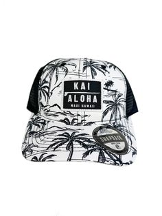 This snapback is soft structured, mid-profile, and a curved square visor with a 4 stitching sweat band. It'll definitely cause an Island Scene! Aloha Vibes, Sweat Band, A 4, Palm Trees, The Beach, Stitching, Trees, Band, Square