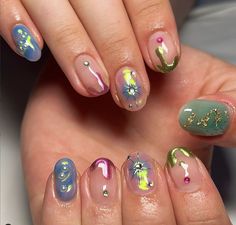 Claire Nails, Nails Yellow, Colorful Nail, Short Acrylic, Nailed It, Minimalist Nails