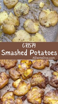 crispy smashed potatoes are the perfect side dish for any meal or appetizer