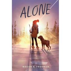 a book cover with a person and a dog