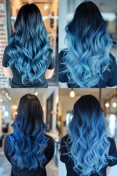 Pelo Color Ceniza, White Ombre Hair, Silver Ombre Hair, Hair Color For Women, Long Brown Hair, Hair Color Blue, Ombre Hair Color