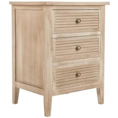 a wooden chest with three drawers on one side and an open drawer on the other