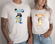 Bluey Bingo Birthday Party, Bluey Birthday Shirt, Bluey Dad, Heat Press Shirts, Bluey Party, Bluey Family, 5 Birthday, Bluey Birthday, 1st Birthday Party Themes