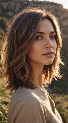 Medium Short Haircuts, Oval Face Haircuts, Fall Hair Cuts, Shoulder Length Hair Cuts, Haircuts For Medium Hair, Penteado Cabelo Curto, Mid Length Hair, Medium Hair Cuts, Long Bob