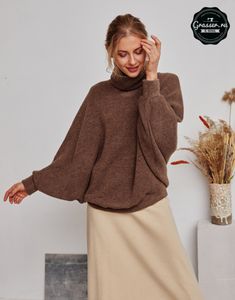 Sweater, pattern №722 buy on-line Needle Stretches, Womens Clothing Patterns, Ankle Length Skirt, Garment Pattern, Garment Fabric, Coat Patterns, Sweater Pattern, Winter Sweaters, Skirt Pattern