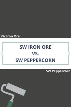 the sw iron one vs sv peppercorn logo on a black and white background