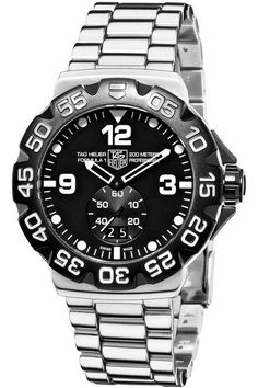 Tag Heuer Stainless Steel Formula 1 Grande with Black Dial- Click the Pic for details Nice Compliments, Top Watches For Men, Cheap Watches For Men, Best Watch Brands, Tag Heuer Formula, Cheap Watches, Luxury Timepieces