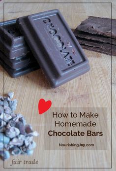 how to make homemade chocolate bars for valentine's day - nourishing joy