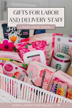 Nurse Gift Basket Ideas Thank You Gift For Doctor After Delivery, Nurse Gifts Labor And Delivery Basket, Midwife Gift Basket, Nurse Gifts Labor And Delivery, Nurse Basket, Nurse Gift Basket Ideas, Labor And Delivery Nurse Gifts, Nursing Basket