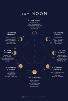 the phases of the moon for each phase in which you can see what it is