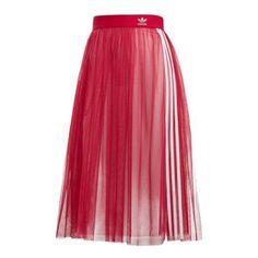 (WMNS) adidas Tulle Skirt 'Red' DV0851 Athleisure Skirt, Kpop Clothes, Womens Tulle Skirt, Adidas Skirt, Polyvore Items, Skirt Tulle, Women Fashion Edgy, Chanel Fashion, Stage Outfits