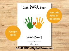 the best papa ever hand printables are available for $ 5 99 or more