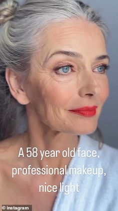 Supermodel Paulina Porizkova proudly shows off her natural, makeup-free '58-year-old face' as she opens up about why she REFUSES to get Botox or filler | Daily Mail Online Over 60 Beauty, 38 Year Old Woman, Older Woman Portrait, With And Without Makeup, Botched Plastic Surgery, 50 Year Old Woman