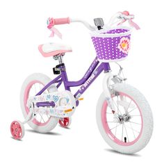 PRICES MAY VARY. Design for Little Girls - JOYSTAR Angel 12 Inch Girls bike is suitable for 2-4 years old toddlers. They have adjustable saddle & stem height for easy pedalling. The bike is perfect for riding to the park or riding on the sidewalk around the neighborhood Kids Sturdy Bikes - Sturdy Hi-Ten steel frame and fork easily survive the multiple bumps of learning balance. The amazing ride comes ready to rock with resilient wheels, Rubber off-road tires for outstanding grip and stability in any weather conditions. Safe for Younger Riders - Coaster brake and handbrake are easy to provide phenomenal stopping power when needed, so they can stay in full control, a great option for young rider. Enclosed chain guard, prevent your kids getting hurt Your Children Will Love It - Singlespeed dr Kids Getting Hurt, Bicycle Training Wheels, Bike With Training Wheels, Girls 16, Bicycle Girl