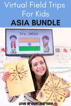 These Asia virtual field trips for kids are the perfect way to go on an educational adventure together! The videos, interactive slides, and companion crafts make these virtual field trips an extra special treat. Asian American Heritage Month, Asian Pacific American Heritage Month, Crafts Book, Holiday Activities For Kids, Thanksgiving Activities For Kids, Easter Activities For Kids, Valentine Activities