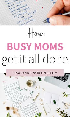 how busy moms get it all done with the help of handwriting and paper work