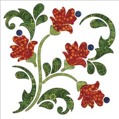 Urban Elementz: Blossoms Block - Fall - Applique Fall Applique, Baltimore Album Quilt, Machine Quilting Patterns, Flower Quilts, Applique Quilt Patterns, Free Motion Quilt Designs, Applique Templates, Applique Quilting, Fabric Applique