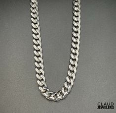 Solid 925 Sterling Silver 6.5MM Thick Curb Link Chain Necklace  Metal: Solid Sterling Silver  Chain Length Size Options: 16-18-20-22-24 Inch Chain Width: 6.5MM Clasp: Lobster Claw Condition: BRAND NEW FREE SHIPPING AND RETURNS (DOMESTIC AND INTERNATIONAL) ALL ITEMS SHIPPED FROM U.S.A Sterling Silver Chunky Cuban Link Necklace, Classic Silver Cuban Link Necklace With Chunky Chain, White Gold Cuban Link Chain Necklace With Polished Finish, Luxury Silver Curb Chain Necklace, Silver Cuban Link Necklace With Box Chain, Sterling Silver Curb Chain Necklace, White Gold Cuban Link Necklace In Sterling Silver, Silver Polished Chain Necklace, Silver Cuban Link Necklace For Formal Occasion