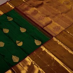 Dark Green Pattu Saree Wedding, Maroon Combination, Green Colour Saree, Bottle Green Saree, Saree Colours, Saree Pattu, Latest Silk Sarees, Kanjivaram Sarees Silk, Bridal Sarees South Indian