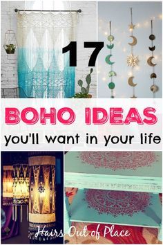 boho ideas you'll want in your life with lots of different things to do