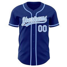 a baseball jersey with the word, younthans in white and blue on it