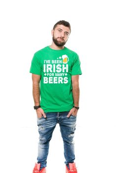 Beer Drinking T-shirt Saint Patricks Day Irish T-Shirt Funny Tees ST Patricks Day Shirt ST Patricks St. Patrick's Day Graphic Tee With Graphic Print, St. Patrick's Day Graphic Tee, Irish Beer, Irish Tshirts, Green Tee, Casual Green T-shirt For St. Patrick's Day, Cheap Green T-shirt For St. Patrick's Day, Irish Funny, Green Cotton T-shirt For St. Patrick's Day