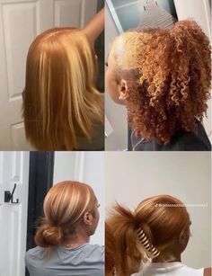 Adore Hair Dye, Color For Black Hair, Dyed Curly Hair, Honey Brown Hair, Cute Hair Colors, Quick Natural Hair Styles, Ginger Hair Color, Dyed Hair Inspiration, Dyed Natural Hair