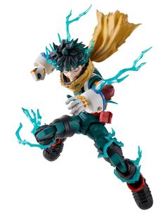 the action figure is posed on a white background