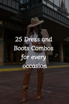 Create a simple yet chic aesthetic with this cute dress and boots outfit that will elevate your style effortlessly. Click now to discover how to rock this trend with ease!