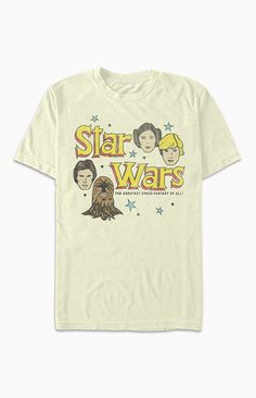 Online only! Stop looking for fashion help in Alderaan places! Add a little out-of-this-world style to your wardrobe with some truly epic officially licensed Star Wars apparel! The Star Wars T-Shirt from Fifth Sun features short sleeves, a crew neckline, a front graphic, and a boyfriend fit. Solid color tee Short sleeves Crew neckline Front graphic Boyfriend fit PacSun Womens Star Wars T-Shirt size Small Star Wars Shirt Outfit, Star Wars Apparel, Disney Trip Outfits, Star Wars Vintage, Disney World Outfits, Star Wars T Shirt, Star Wars Outfits, Trip Outfits, Cartoon T Shirt