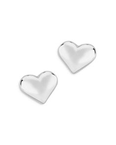 Bloomingdale's Small Puff Heart Stud Earrings in Sterling Silver - 100% Exclusive Silver Heart Earrings, Puffed Heart, Heart Stud Earrings, Exclusive Jewelry, Heart Studs, Heart Earrings Studs, Sterling Silver Heart, Heart Earrings, Silver Heart