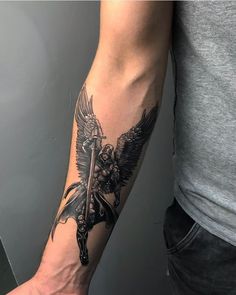 Fighter Tattoo, Outer Forearm Tattoo, Cool Half Sleeve Tattoos, Simple Tattoos For Guys, Phoenix Tattoo Design, Palm Tattoos, Forearm Sleeve Tattoos