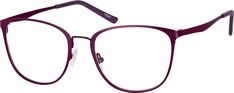 These sophisticated square glasses are made with ultra-durable and lightweight memory titanium. The medium-sized frame has a satin finish and comes in the following colors: amethyst purple emerald green garnet red and copper brown. Adjustable nose pads and acetate temple tips provide a comfortable fit. | Zenni Women's Square Prescription Glasses Purple Memory Titanium Frame Vintage Glasses Frames, Purple Square, Zenni Optical, Garnet Red, Copper Brown, Oval Face Shapes, Green Garnet, Heart Face Shape, Square Glasses