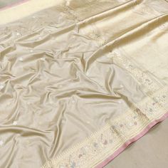 Pure katan silk Handwoven fully kadwa all over silver and gold zari booties with designer gold zari and multicolor resham meenakari alfi border and rich zari pallu weave very much exclusive piece of Banarasi saree Silver Traditional Wear For Diwali Festival, Silver Festive Traditional Wear For Diwali, Festive Silver Traditional Wear With Zari Work, Unstitched Silver Traditional Wear For Diwali, Silver Traditional Wear With Self Design For Eid, Festive Silver Silk Dupatta, Eid Silver Self Design Traditional Wear, Silver Semi-stitched Traditional Wear With Pallu, Silver Unstitched Dupatta For Festivals