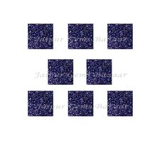 blue glitter squares on white background