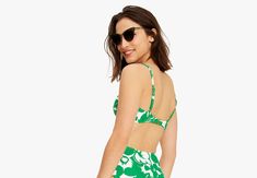 Hit the waves (or the wave pool) in this zip-front bikini top—it's made from our new Cabana Mix swim jersey. | Kate Spade Cabana Mix Zip-Front Bikini Top, Forest Glen - XL Kate Spade Swimwear For Pool In Spring, Kate Spade Swimwear For Spring Pool Occasions, Kate Spade Swimwear For Spring Pool, Kate Spade Swimwear For Summer Pool Season, Kate Spade Swimwear For Pool In Summer, Kate Spade Beachwear Swimwear For Spring, Kate Spade Swimwear For Summer Vacation, Kate Spade Swimwear For Poolside And Beach Season, Kate Spade Swimwear For Beach In Summer