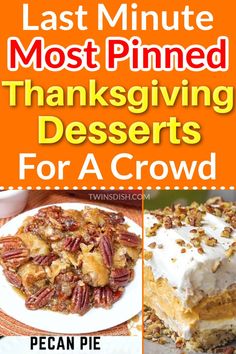 Thanksgiving desserts, dessert recipes, dessert ideas, bake, no bake, fun desserts, cute, Thanksgiving desserts for a crowd, easy Cute Dessert Ideas, Easy Thanksgiving Dessert Recipes