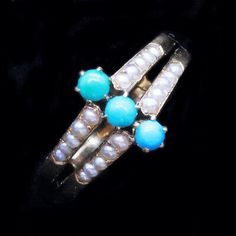 Antique Georgian Ring 18k Gold Turquoise Natural Pearls (6382) | eBay Formal Turquoise Rings Fine Jewelry, Elegant Turquoise Multi-stone Rings, Formal Turquoise Multi-stone Rings, Hallmarked Turquoise Ring Fine Jewelry, Hallmarked Turquoise Fine Jewelry Ring, Heirloom Turquoise Rings Hallmarked, Elegant Multi-stone Turquoise Ring In Yellow Gold, Elegant Yellow Gold Multi-stone Turquoise Ring, Antique Rings Victorian